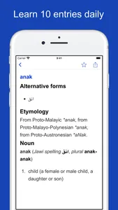 Malay Origin Dictionary screenshot 4