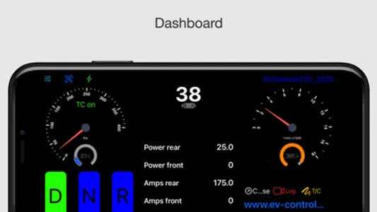 EV Controls dash screenshot 0