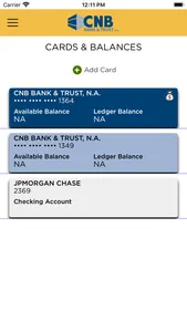 CNB Bank & Trust Card Manager screenshot 1