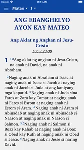 Tagalog New Testament screenshot 0