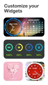 Digital Analog Clock Widget screenshot 0