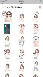 Yuri Girl Stickers screenshot 1