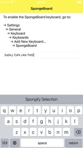 SpongeBoard Keyboard screenshot 0