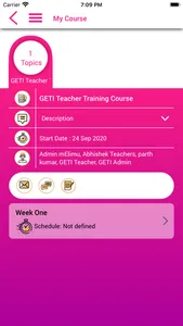 GETI Trainee App screenshot 2