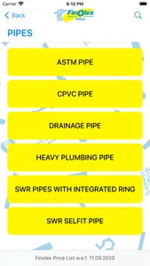 Finolex Price List screenshot 1