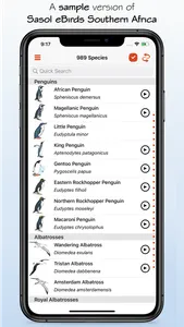 Sasol eBirds South Africa LITE screenshot 0