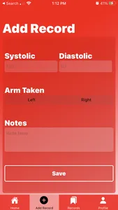 Blood Pressure Numbers screenshot 1