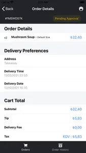 Food App Order Manager screenshot 2