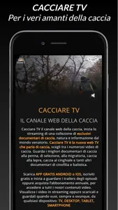 Cacciare TV screenshot 0