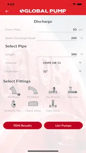 Global Pump Selector screenshot 2