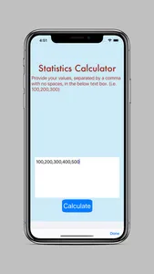 Statistics Calculator - Basic screenshot 0