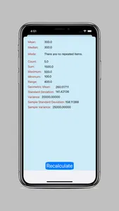 Statistics Calculator - Basic screenshot 1