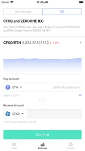 CFX Quantum ZEROONE Wallet screenshot 4