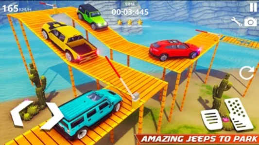 Prado Car Bridge Parking Game screenshot 3