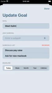 Goals Companion screenshot 4
