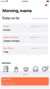 Bibs Breastfeeding Tracker screenshot 0