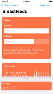 Bibs Breastfeeding Tracker screenshot 1
