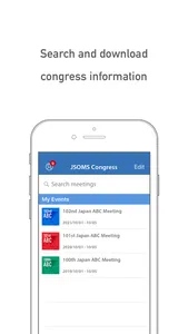 JSOMS Congress screenshot 2