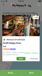 My Happy Hour App screenshot 1