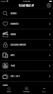 The Black Podcast App screenshot 1