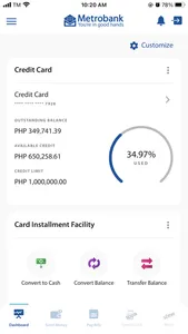 Metrobank App screenshot 1