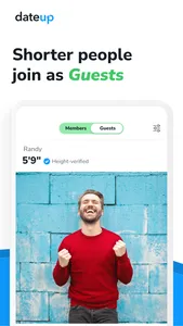 DateUp - Tall Dating Made Easy screenshot 2
