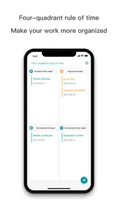 Time Quadrants-Time Management screenshot 0