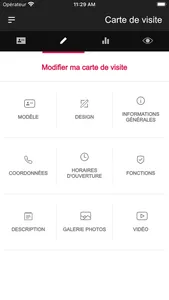 Carte de visite digitale screenshot 3