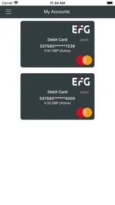 EFG Debit Card screenshot 3