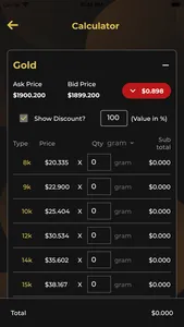 Gold Scrap Calc screenshot 1