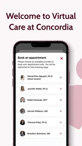 Virtual Care at Concordia screenshot 2