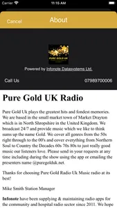 Pure Gold UK Radio screenshot 0