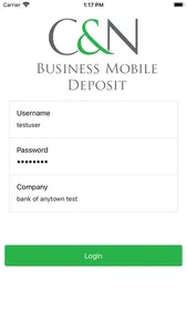 C&N Business Mobile Deposit screenshot 0