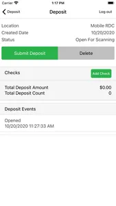 C&N Business Mobile Deposit screenshot 1