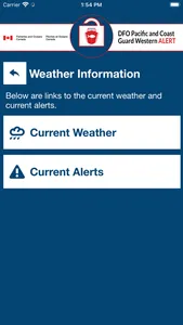 DFO/CCG Pac-West Alert screenshot 5