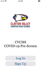 CVCHS Prescreen App screenshot 0