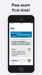 California DMV — practice test screenshot 2