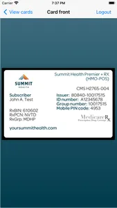 Summit Health Mobile ID Card screenshot 2