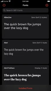 Fontastic - Install Fonts screenshot 0