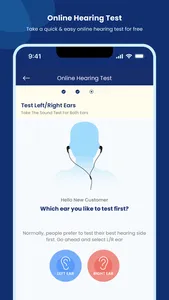 Hearzap Hearing Test App screenshot 1