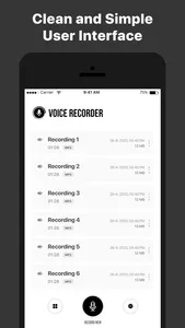 Recorder for iPhone screenshot 1