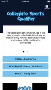 Collegiate Sports Qualifier screenshot 0