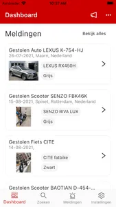 Gestolen Objecten Register screenshot 0