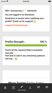 Startbook screenshot 2
