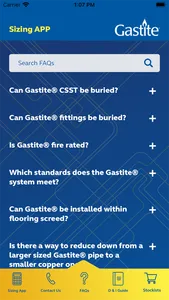 Gastite Sizing App screenshot 1