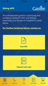 Gastite Sizing App screenshot 2