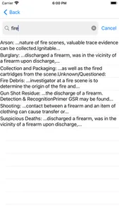 Trace Evidence Collection App screenshot 2