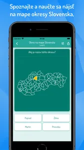 Okresy, kraje a mestá SR screenshot 0