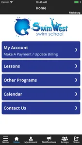 SwimWest Swim School screenshot 1