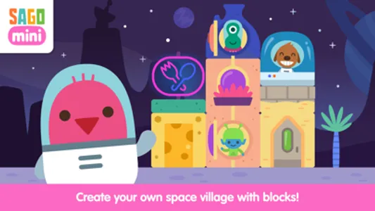 Sago Mini Space Blocks Builder screenshot 0